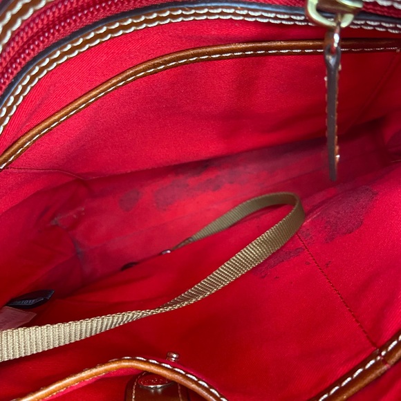 Dooney & Bourke Aqua and Brown Crossbody Bag - Picture 12 of 12